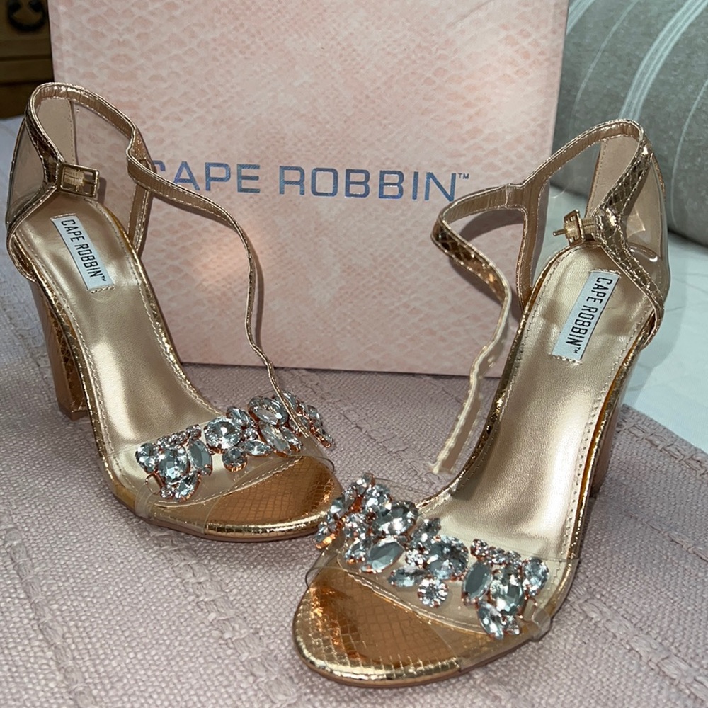 Rose gold heels